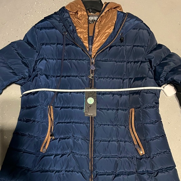 NEW Duck Down Flash Geo Super Warm Winter Coat & Puffer Jacket Plus Size - Picture 14 of 16